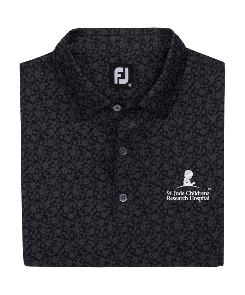 Men's FootJoy Stretch Lisle Painted Floral Polo Shirt